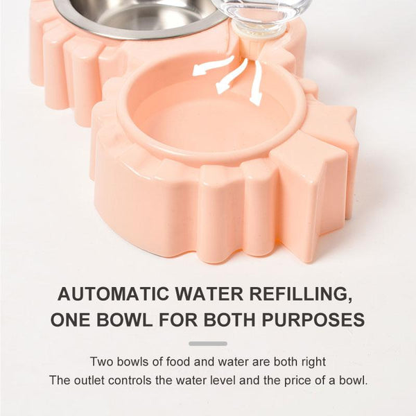 Double Bowls Of Automatic Drinking Water For Pets