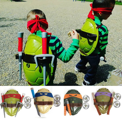 NECA Turtle Armor Turtles Weapons Wearable Mask Shell Suit Children Birthday Party Cosplay Weapon Props Figures