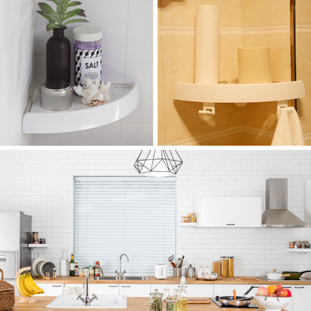 Motrendy Corner Storage Holder Shelves