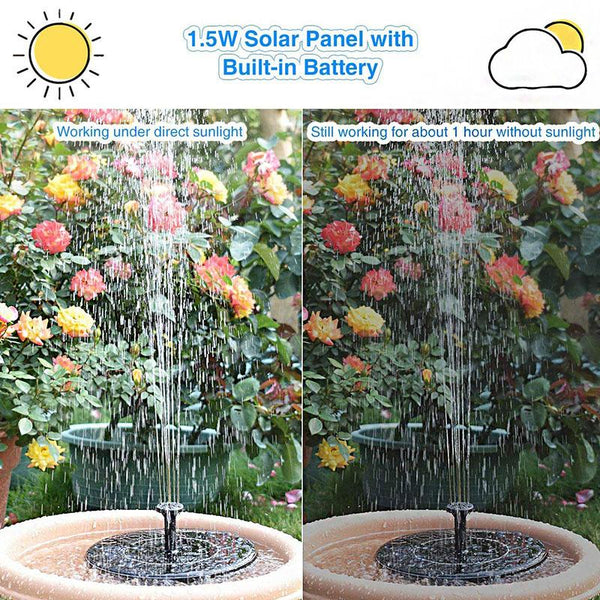 Solar Powered Bird Fountain