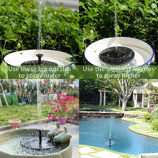 Solar Powered Bird Fountain