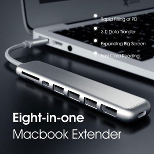 Eight-in-one Macbook Extender