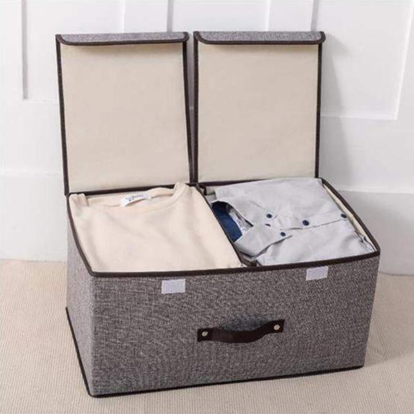 Cloth Art Folding Storage Box With Cover