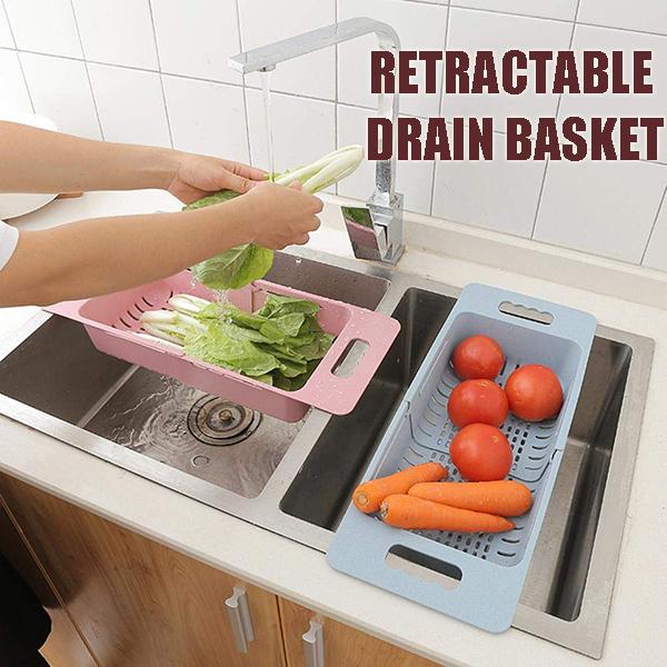 Adjustable Retractable Drain Basket