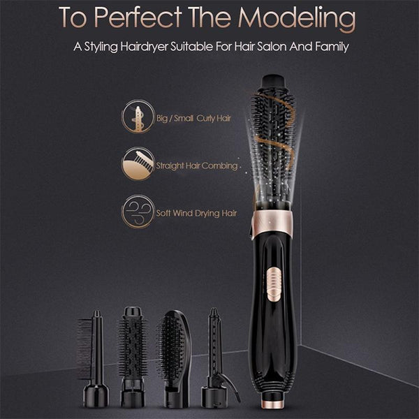 4 in 1 Hair Dryer Curling Comb(1 Set)