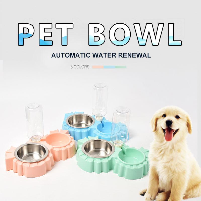 Double Bowls Of Automatic Drinking Water For Pets