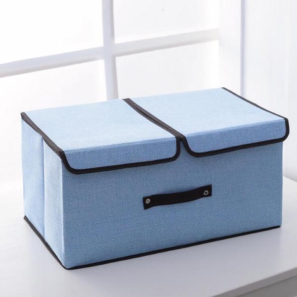 Cloth Art Folding Storage Box With Cover