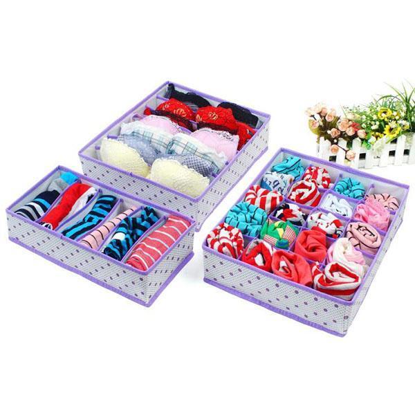 Folding Underwear Storage Box(1 Set)