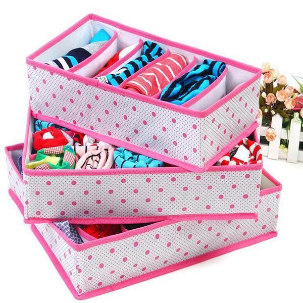 Folding Underwear Storage Box(1 Set)