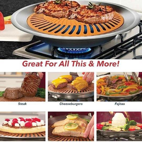 Stove Top Smokeless BBQ Grill