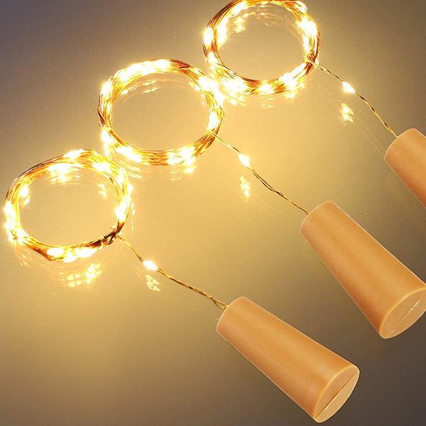 Wine Bottle Cork Shaped String Light