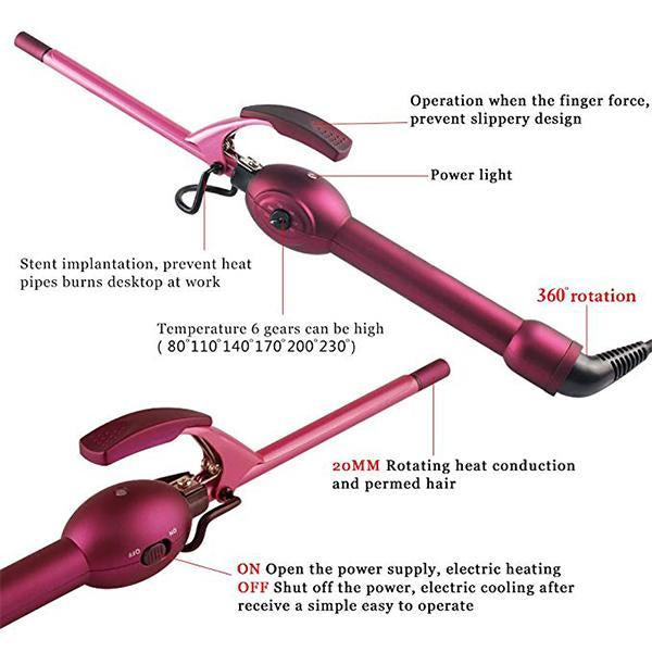 9mm Ceramic Anion Superfine Curling Iron