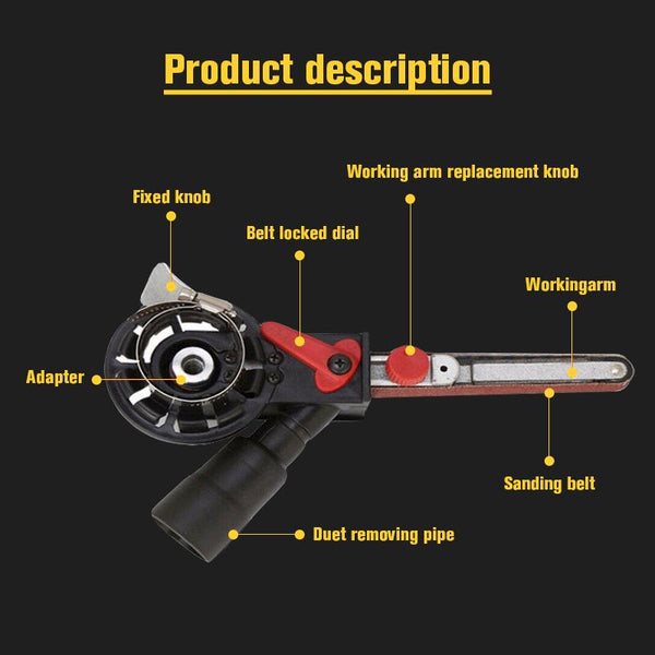 Belt Sander Angle Grinder Attachment