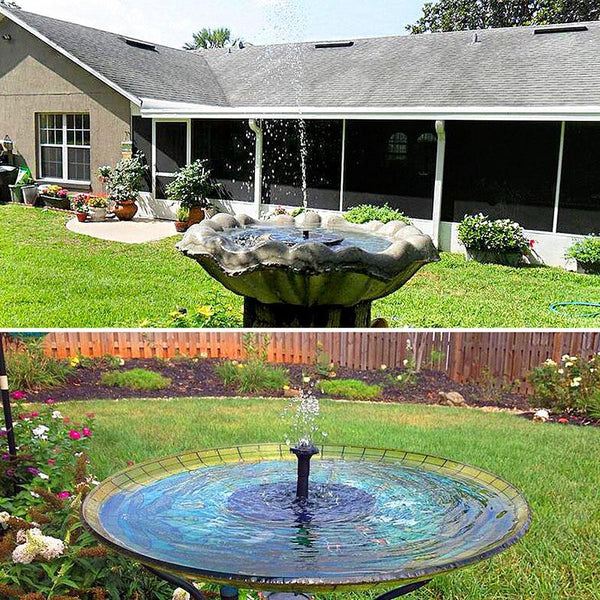 Solar Powered Bird Fountain