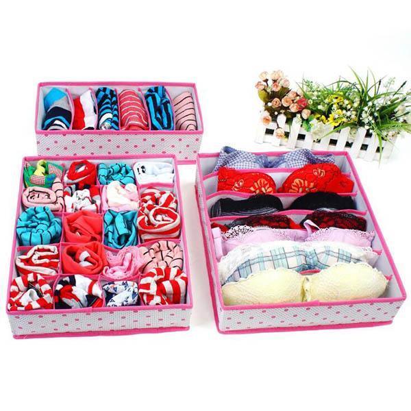 Folding Underwear Storage Box(1 Set)