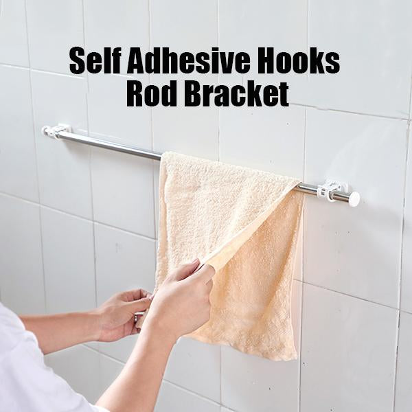 Self Adhesive Hooks Rod Bracket Pole