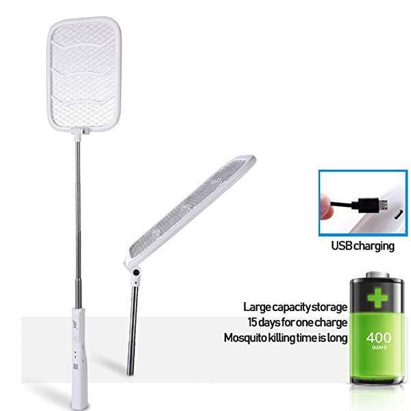 Collapsible Retractable USB Charging Fly Mosquito Swatter