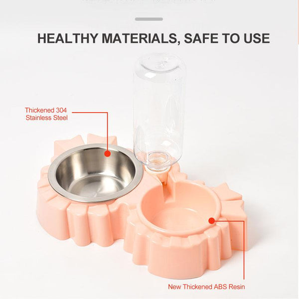 Double Bowls Of Automatic Drinking Water For Pets