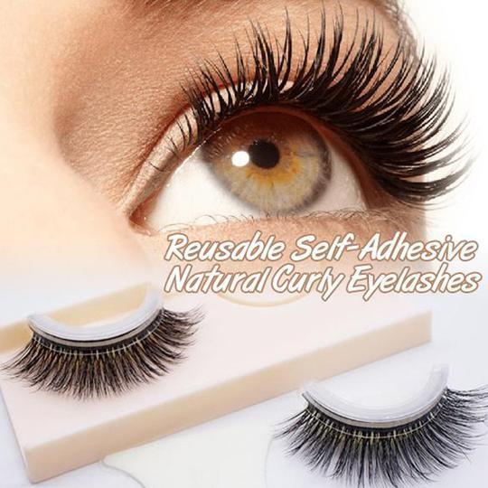 Reusable Self-Adhesive 3D Natural Eyelashes