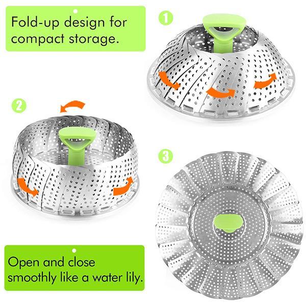 Collapsible Vegetable Steamer Basket