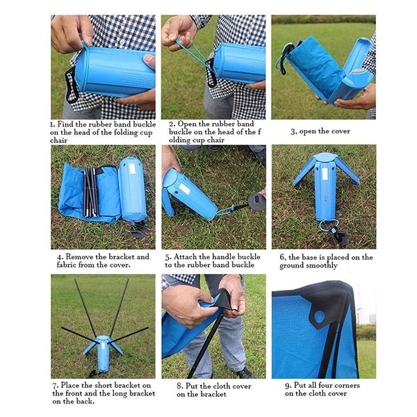 Portable Folding Triangle Chair