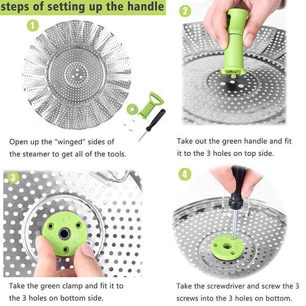 Collapsible Vegetable Steamer Basket