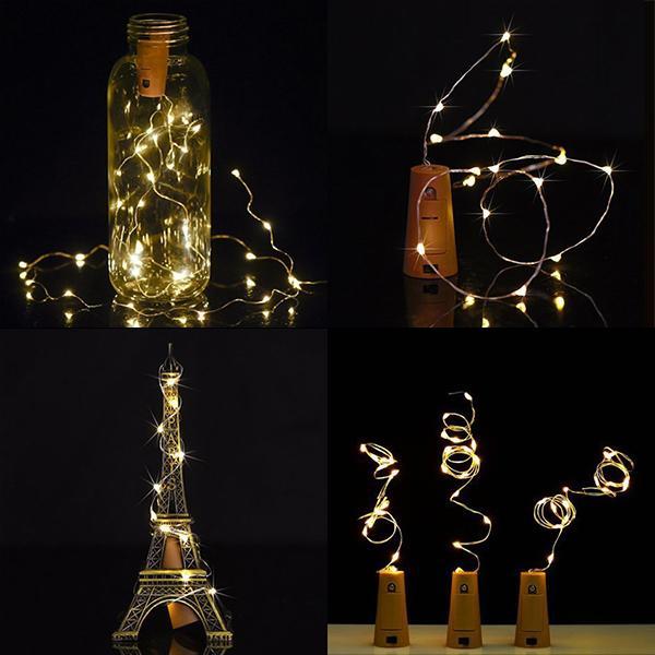 Wine Bottle Cork Shaped String Light