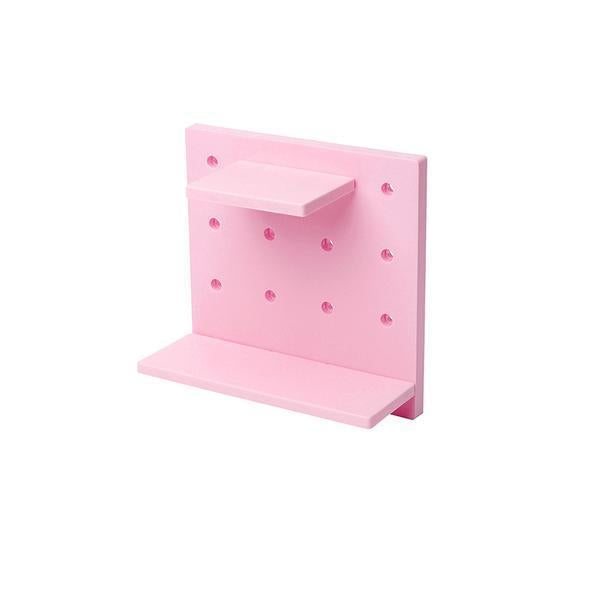 Plastic Hole Floating Wall Shelf(6 Set)