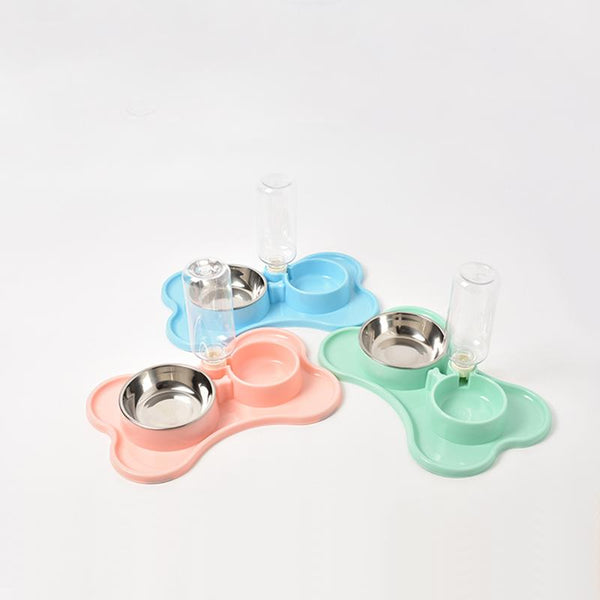 Double Bowls Of Automatic Drinking Water For Pets