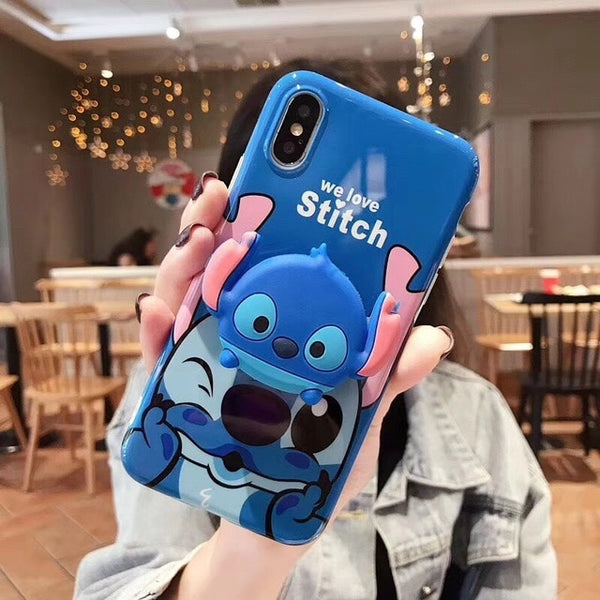 1-insta Stitch & Minnie 3D case for iPhones and Samsungs