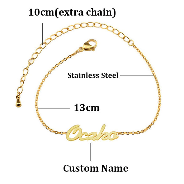 Personalize Name Anklet